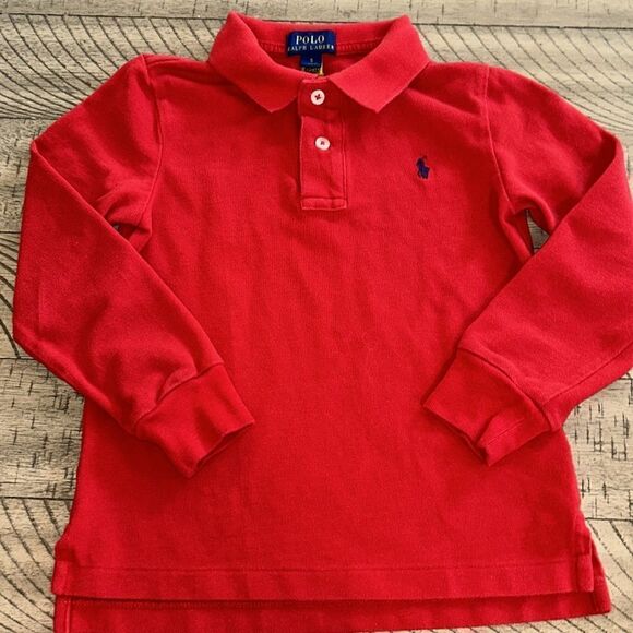 Sports car 🚘 red long sleeve Polo by Ralph Lauren cotton comfy - Picture 10 of 17
